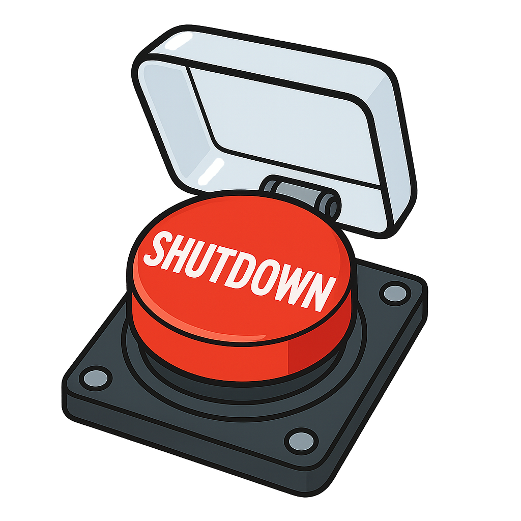 shutdown button